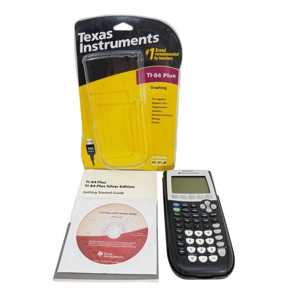 Texas Instruments TI-84 Plus Graphing Calculator - Tested/Works - Picture 1 of 7
